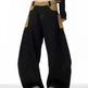 Retro Minority Design Inside-out Wear Stitching Baggy Jeans Pant For Women - EX-STOCK CANADA
