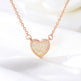 Romantic Heart Necklace Copper Zircon Pendant Necklace for women - EX-STOCK CANADA