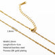 Stainless Steel Vacuum Vapor Plating 18K Gold Color Protection Lip Chain Necklace - EX-STOCK CANADA