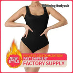 One piece Full body shaper Sleeveless Square neckline Bodysuit - EX-STOCK CANADA