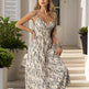 Women's Striped V-Neck Backless Tie Strap Beach Dress - Sexy Elegant Summer Maxi Dress EX-STOCK