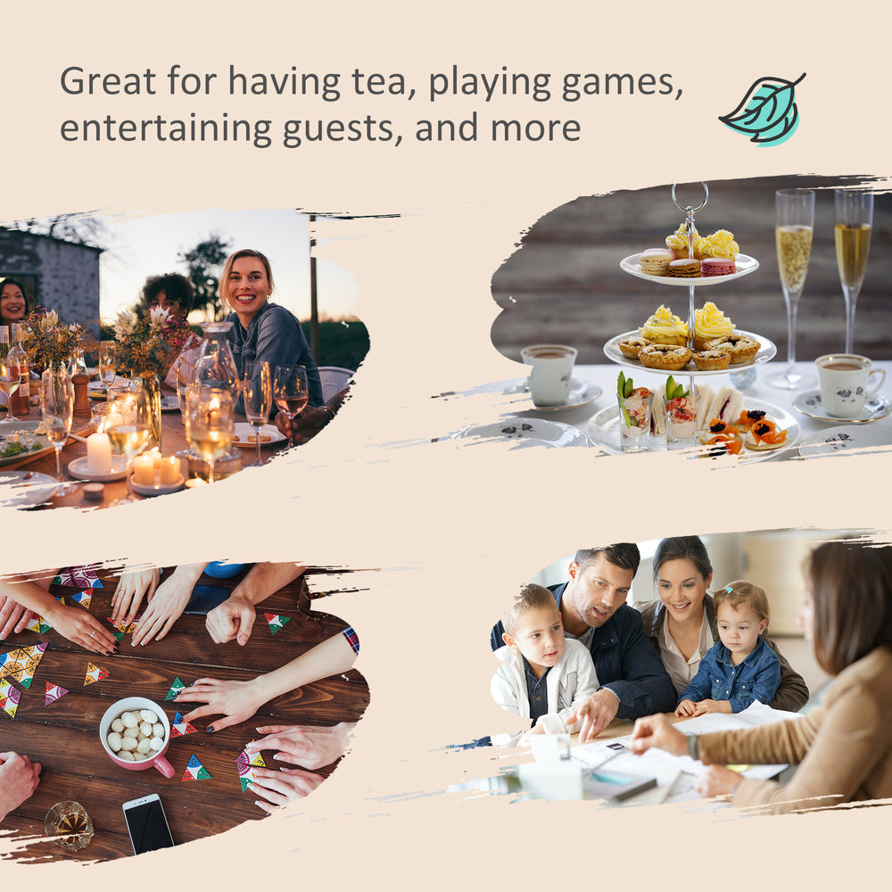 Ensemble de mobilier de patio 8 pièces avec parasol de patio de 9 pi, table et chaises de jardin, brun clair mélangéEX-STOCK Canada 