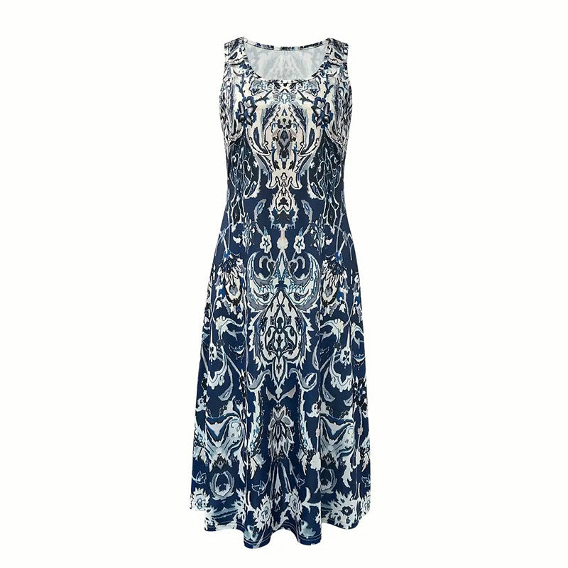 Women's Summer Sleeveless Boho Maxi Sundress Casual Beach Dress EX-STOCK