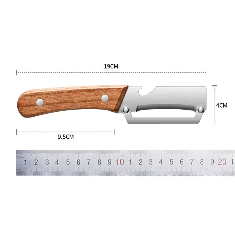Thickened Multi-functional Stainless Steel Peeler 
