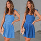 Fashion Personalized Sling Denim Women's mini Dress - EX-STOCK CANADA