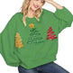 Women's Christmas Tree Casual Pullover Long Sleeve Sweater EX-STOCK Canada 