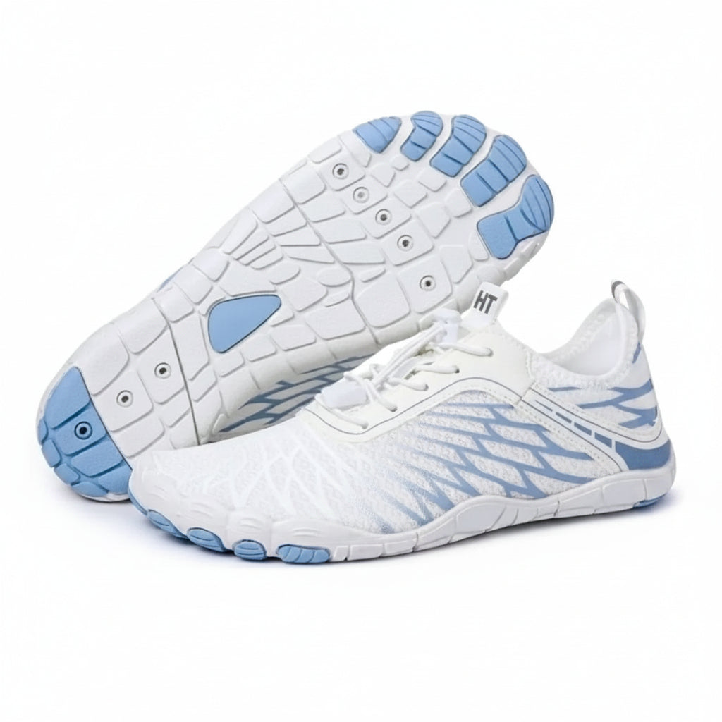 Blue Aqua Water Sports Shoes – Mesh Lace-Up, Rubber Sole