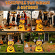 2Packs 3FT Halloween Collapsible Lighted Pumpkin Decoration, 176 LED Pop-Up Pumpkin Lamp With Cape, Plug In Halloween Jack-O-Lantern With Metal Stand For Indoor Outdoor Garden Patio Party Decor - EX-STOCK Canada