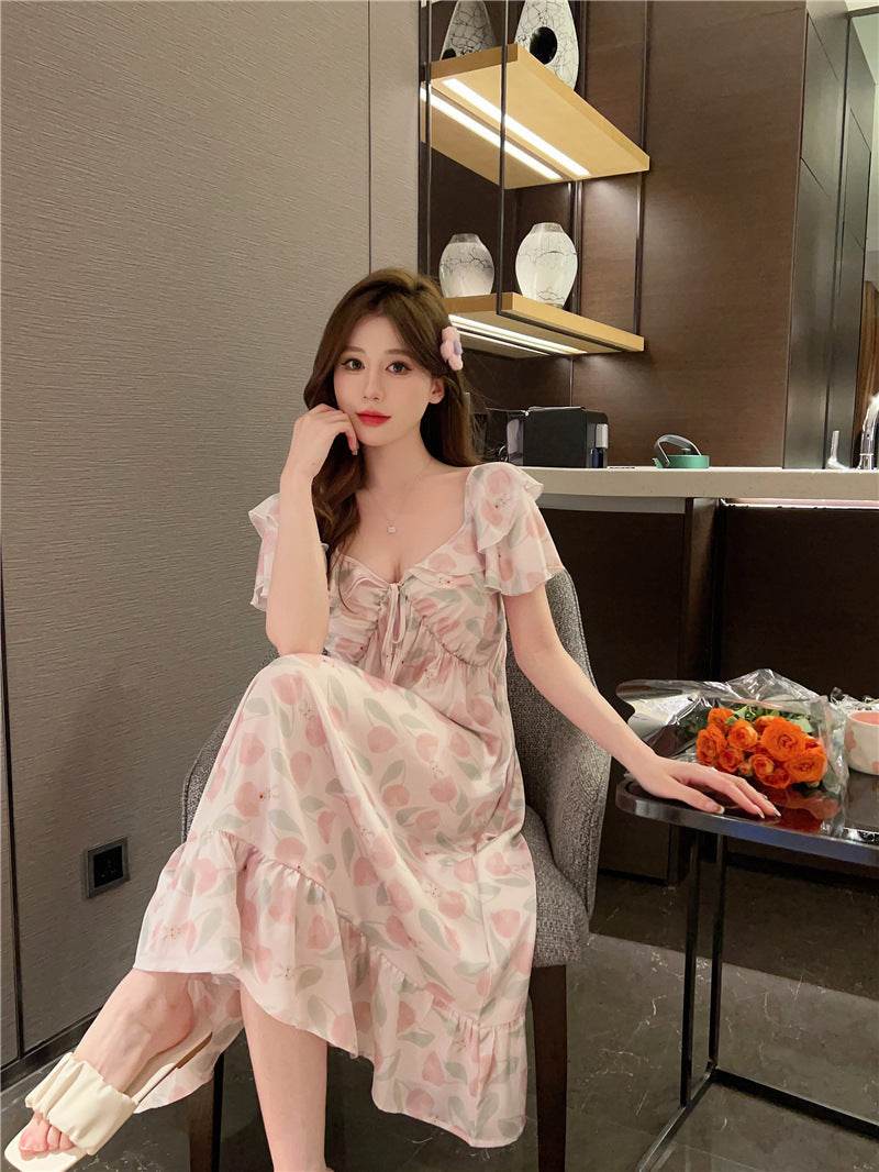 Summer French Silk Pajamas For Women EX-STOCK