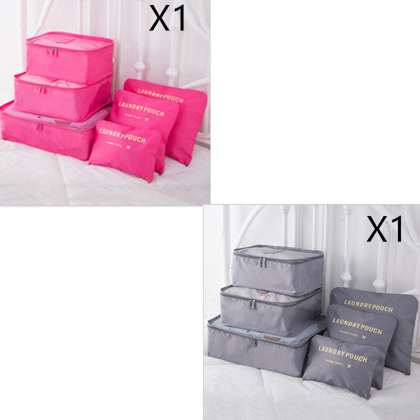 6 PCS Travel Storage Bag Set for Clothes Tidy Organizer EX-STOCK Canada 