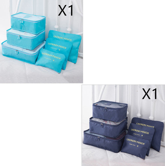 6 PCS Travel Storage Bag Set for Clothes Tidy Organizer EX-STOCK Canada 