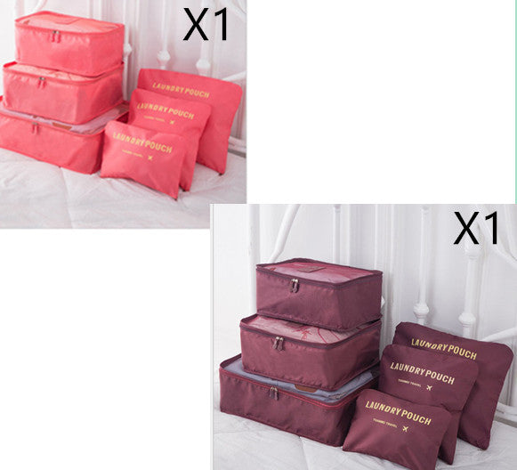 6 PCS Travel Storage Bag Set for Clothes Tidy Organizer EX-STOCK Canada 