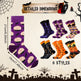 6 Pairs Halloween Christmas Socks For Men Women Girls Funny Xmas Socks Santa Claus Elk Cotton Sock Set-Cannot Be Listed On Amazon Platform - EX-STOCK Canada