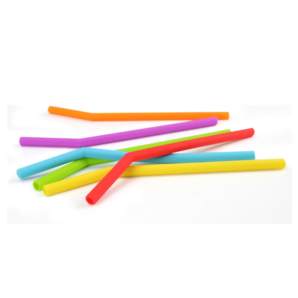 6-piece Super Soft Food Grade Silicone Straws Set EX-STOCK Canada 