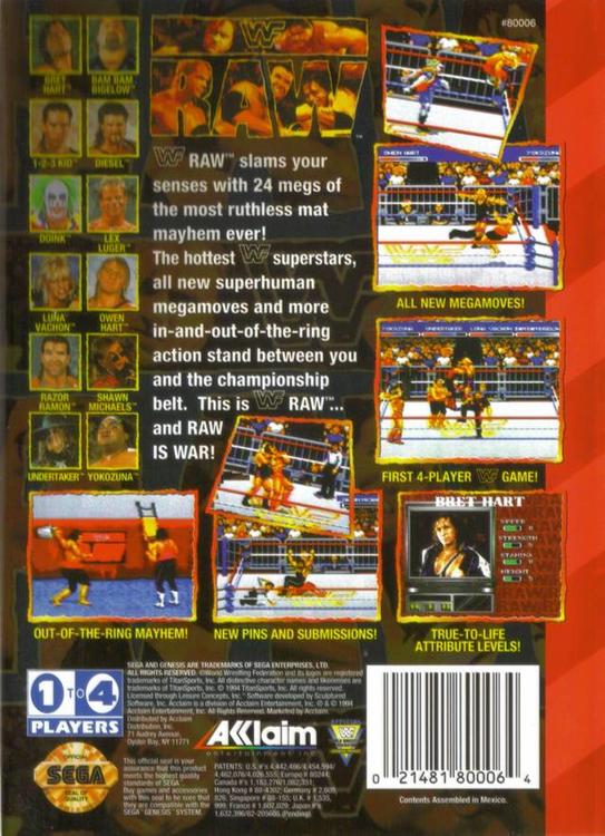 WWF RAW (usagé) 