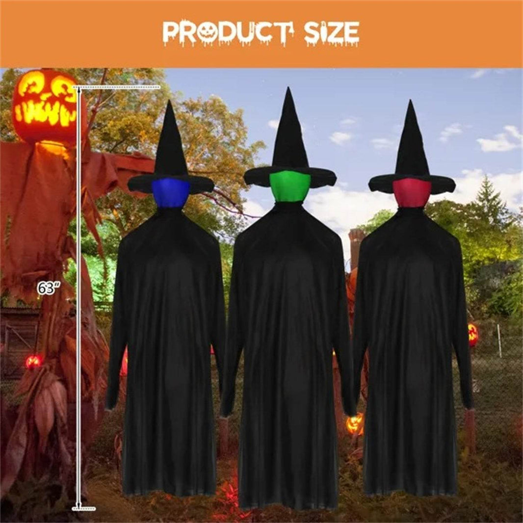 Halloween Black Witches With Change Colors EX-STOCK