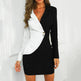 Fashion Suit Women Blazer Dress Turn Down Neck Long Sleeve - EX-STOCK CANADA