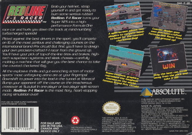 Redline F-1 Racer 