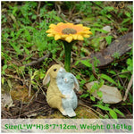 Creative Decorations Cute Bunny Resin Ornaments - EX-STOCK CANADA