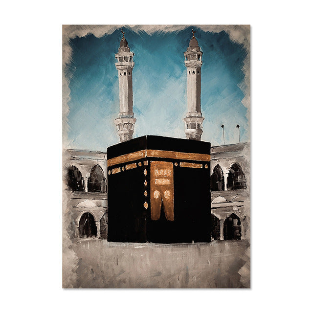 Art Abstract Arabic Mosque Holy Place Decorative Mural - EX-STOCK Canada
