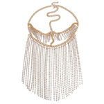 Punk Rhinestone Fringed Head Chains