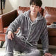 Flannel warm and thickened men's pajamas - EX-STOCK CANADA