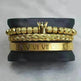 Crown Twist Woven Mesh With Diamond Digital Bracelet Set - EX-STOCK CANADA
