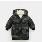Children Winter Puffer Hoodie Windproof Jacket kids