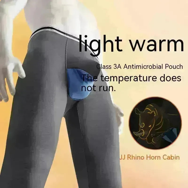 Rhinoceros Horn Big Bag Autumn Long John Pouch panties men's underwear