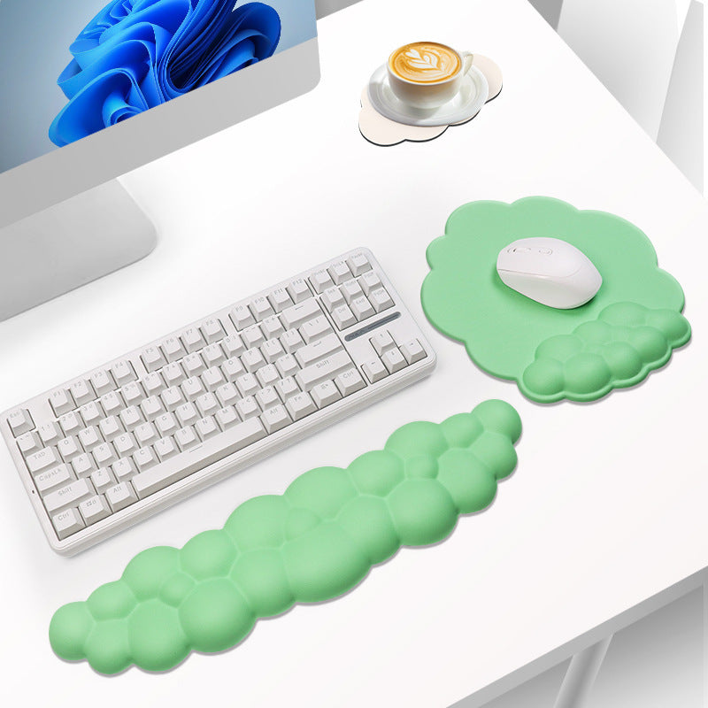 Cloud Wrist Rest Mouse Pad – Anti-Slip Ergonomic Support, 9 Colours