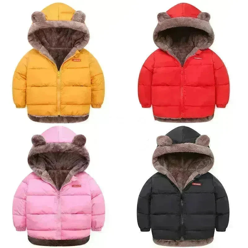 Children Boy's Cotton-padded Fleece Lined Puffer Winter Jacket for Kids - EX-STOCK CANADA