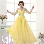 Evening dress one-shoulder dinner banquet long banquet EX-STOCK Canada 