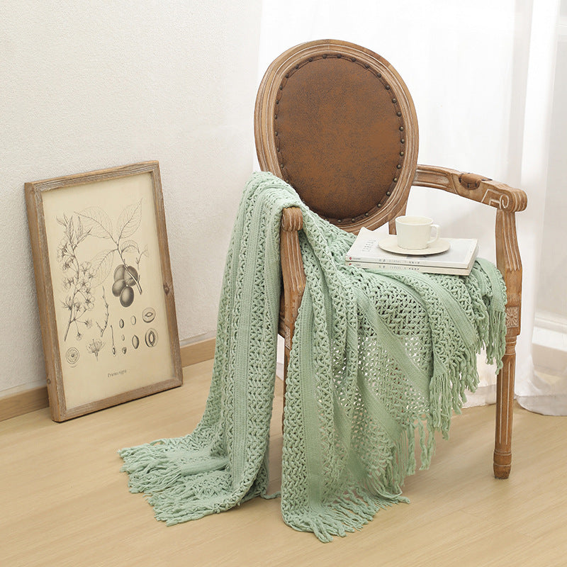 Nordic Sofa Blanket Cover Blanket Knitted Blanket Homestay Hotel Throw Blanket EX-STOCK Canada 