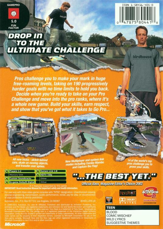Tony Hawk's Pro Skater 4 [Meilleur des succès Platinum] 