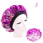 Beauty print Satin Silk Hair Bonnet for sleeping - EX-STOCK CANADA