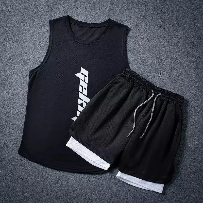 Speed Men's Athletic Shorts Vest Workout Clothes - EX-STOCK CANADA