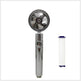 Propeller Driven Shower Head With Stop Button And Cotton Filter Turbocharged High Pressure Handheld Shower Nozzle - EX-STOCK CANADA