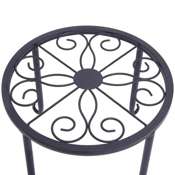 Metal Plant Stand 4 In 1 Potted Irons Planter Supports Floor Flower Pot Round Rack Display EX-STOCK