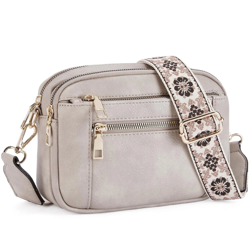 Daily Matching PU Leather Business Commute Zipper Crossbody Bags for women - EX-STOCK CANADA