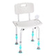 Shower Chair, Shower Seat With Back, Adjustable Height Shower Stool, Shower Chair For Inside Shower Bathtub, Non-slip Bathroom Bench Bath Chair For Elderly Disabled Handicap, 350 Lbs Capacity EX-STOCK