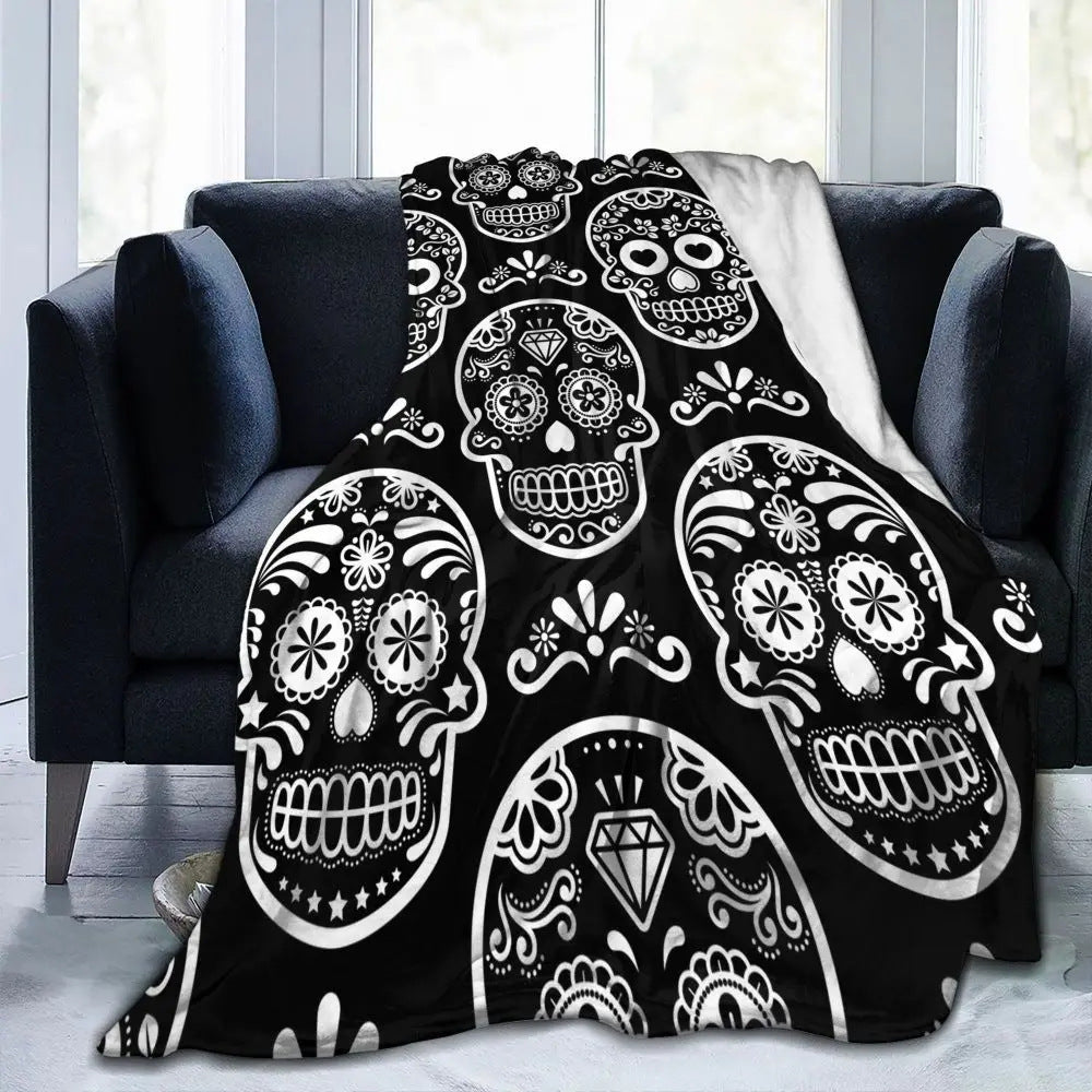 Halloween Witch Blanket Flannel Blanket EX-STOCK Canada 