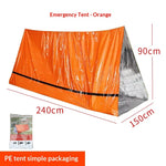 Portable Emergency Survival Tent – 240 × 150 cm, 3 Colours