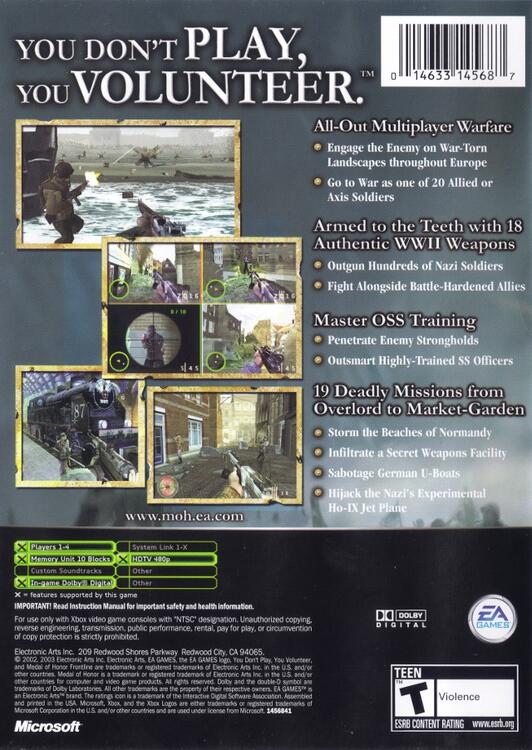 Medal of Honor: Frontline [Platinum Hits] 