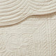 3 Piece Reversible Scalloped Edge Quilt Set Cream King Cal King EX-STOCK