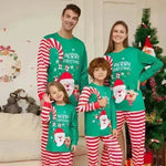 Cartoon Santa Claus Letter Printing Parent-child Christmas Pajamas Home Wear Suit - EX-STOCK CANADA