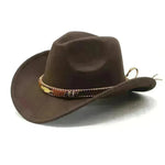 Sombrero de metal de estilo étnico Gat de la copa de mezclilla occidental