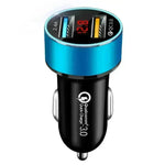 Automobile Smart Digital LED display car charger - EX-STOCK CANADA