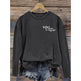 Women You Matter To The Person Behind Me Letter Print T-Shirt Casual Long Sleeve Round Neck Shirts Tops Inspirational Graphic Tee EX-STOCK