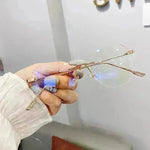 Rimless Octagon Sunglasses for Men Women Polygon Rectangle Shade Glasses Frameless - EX-STOCK CANADA