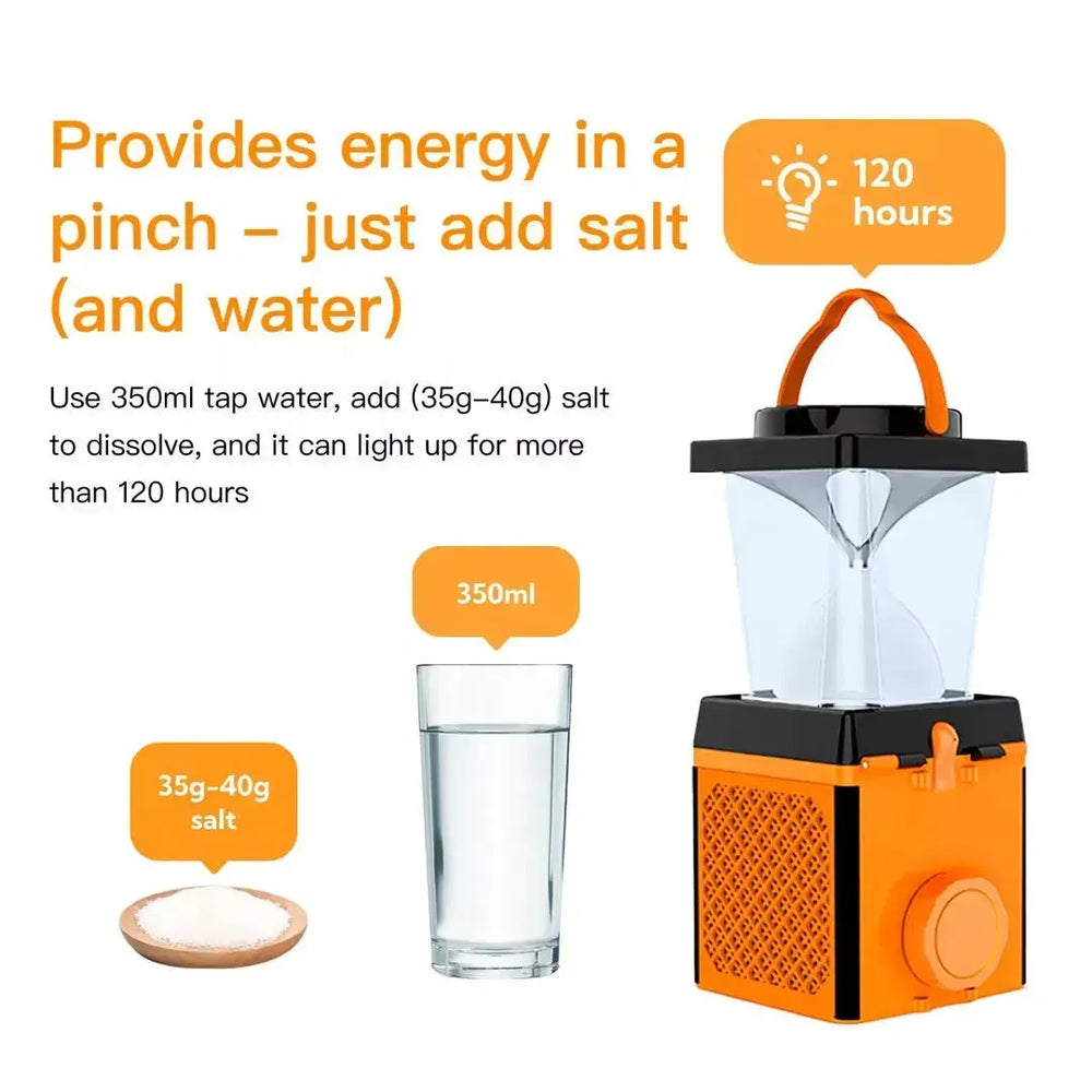 Multi-function Salty Water Camping Lantern - EX-STOCK CANADA